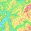 Carte topographique Massif du Beaufortain, altitude, relief