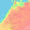Carte topographique Kuujjuarapik (terre), altitude, relief
