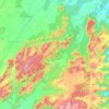 Carte topographique Kalrayan Hills, altitude, relief