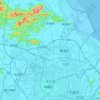 Carte topographique District de Jiangbei, altitude, relief