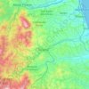 Carte topographique Tordino, altitude, relief