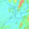 Carte topographique อำเภอเชียงแสน, altitude, relief