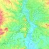 Carte topographique Larraga, altitude, relief