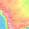 Carte topographique Najran, altitude, relief