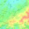 Carte topographique Commune de Sangalkam, altitude, relief