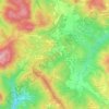 Carte topographique Orvinio, altitude, relief