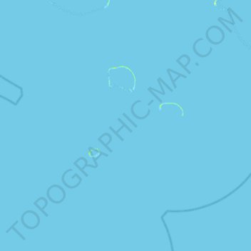 Carte topographique Îles Raevski, altitude, relief