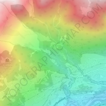 Carte topographique 6591, altitude, relief