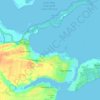 Carte topographique Eagle Point, altitude, relief