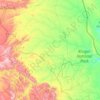 Carte topographique Mopani District Municipality, altitude, relief