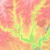 Carte topographique Лозуватська сільська громада, altitude, relief