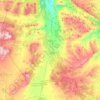 Carte topographique Ayora, altitude, relief