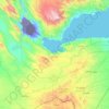Carte topographique Région d'Arta, altitude, relief