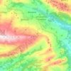 Carte topographique Benimantell, altitude, relief