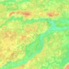 Carte topographique Заволжское сельское поселение, altitude, relief
