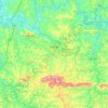 Carte topographique Lavras, altitude, relief