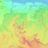 Carte topographique Suriname, altitude, relief