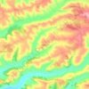 Carte topographique Madaillan, altitude, relief