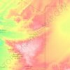 Carte topographique Ennedi Est, altitude, relief