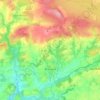 Carte topographique Brasparts, altitude, relief