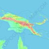 Carte topographique Papouasie-Nouvelle-Guinée, altitude, relief
