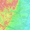 Carte topographique Arrondissement de la Route-du-Vin-du-Sud, altitude, relief
