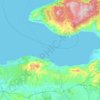 Carte topographique Mudanya, altitude, relief