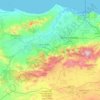 Carte topographique Province de Berkane, altitude, relief