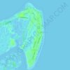 Carte topographique Tybee Island, altitude, relief