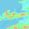 Carte topographique Dingle Peninsula, altitude, relief