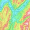 Carte topographique Alpes, altitude, relief