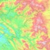 Carte topographique قەزای سۆران, altitude, relief