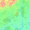Carte topographique Guémon, altitude, relief