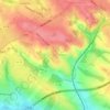 Carte topographique Rouffiac-Tolosan, altitude, relief
