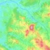 Carte topographique Beaubery, altitude, relief