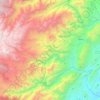 Carte topographique Rovira, altitude, relief