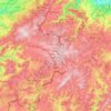 Carte topographique Parc naturel des Hautes-Fagnes–Eifel, altitude, relief
