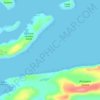Carte topographique Newfoundland Tickle, altitude, relief