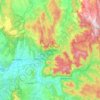 Carte topographique Yarra Ranges National Park, altitude, relief