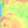 Carte topographique Syrie, altitude, relief