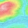 Carte topographique Gurranabraher A, altitude, relief