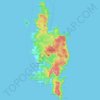 Carte topographique เกาะกูด, altitude, relief