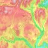 Carte topographique Campestre-et-Luc, altitude, relief