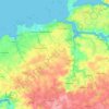 Carte topographique 29830, altitude, relief