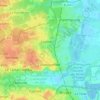 Carte topographique Blanquefort, altitude, relief