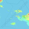 Carte topographique Raja Ampat, altitude, relief