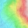 Carte topographique Lucinges, altitude, relief