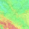 Carte topographique Львовская область, altitude, relief