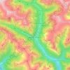 Carte topographique Brione (Verzasca), altitude, relief