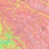 Carte topographique Kargil district old, altitude, relief